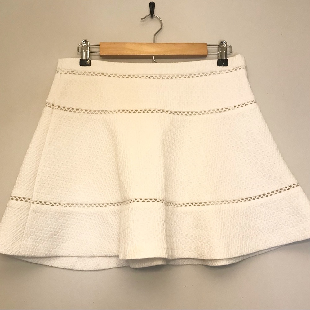 Banana Republic White Skirt